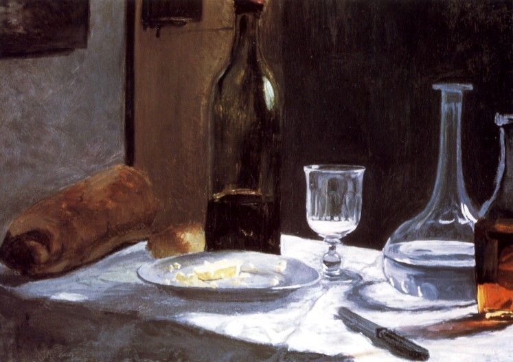 Claude Monet Still Life with Bottles